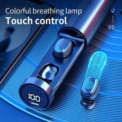 Cylinder Pull-out Binaural Wireless Bluetooth Headphones